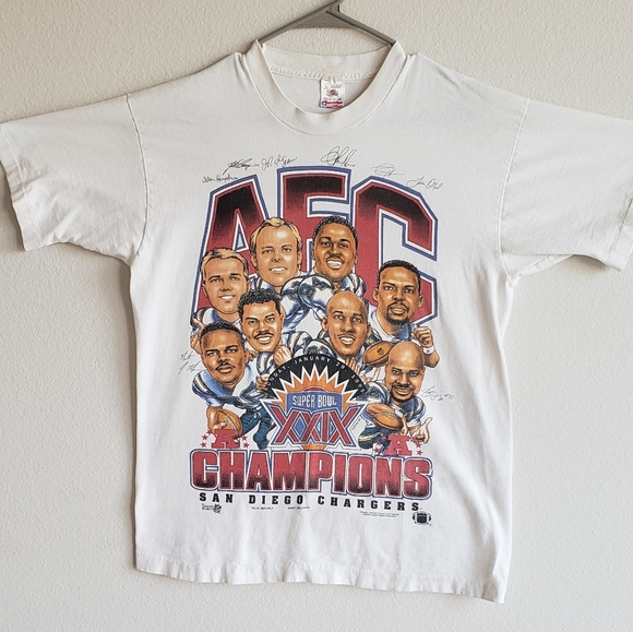 Vintage Chargers Tshirt Caracatures 1990s